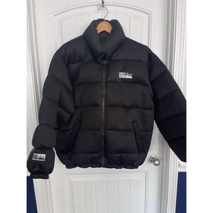 First Down Reversible Puffer Jacket Mens XL Black Neoprene Down Coat